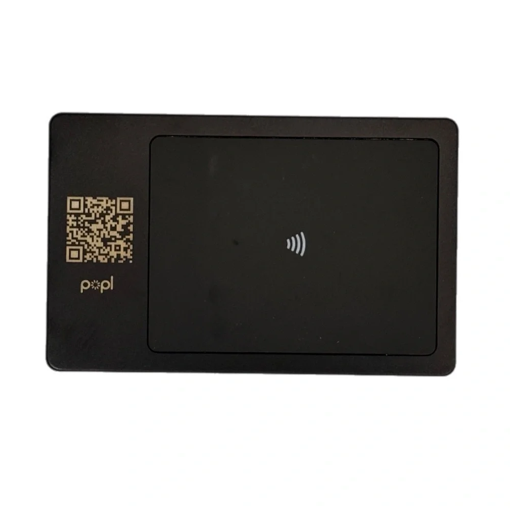 Popl | Poshmark Black Metal Digital Business Card Customizable